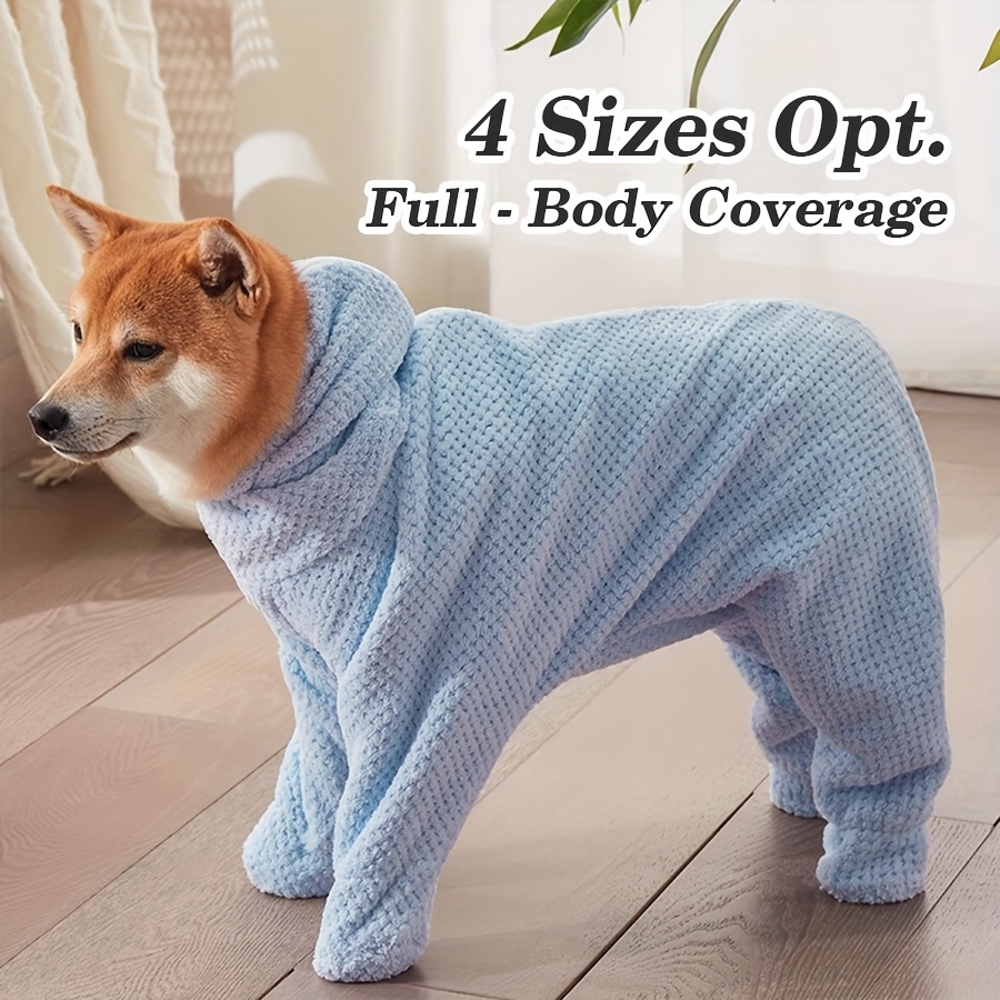 

Ultra--dry Dog Bathrobe - Small To Medium Breeds, Ideal For Inu & Corgi - Cozy Pet Towel Robe