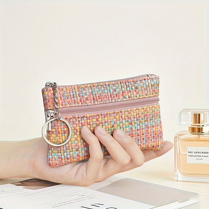 Women's Wallet New Woven Texture Mini Coin Purse Key Holder