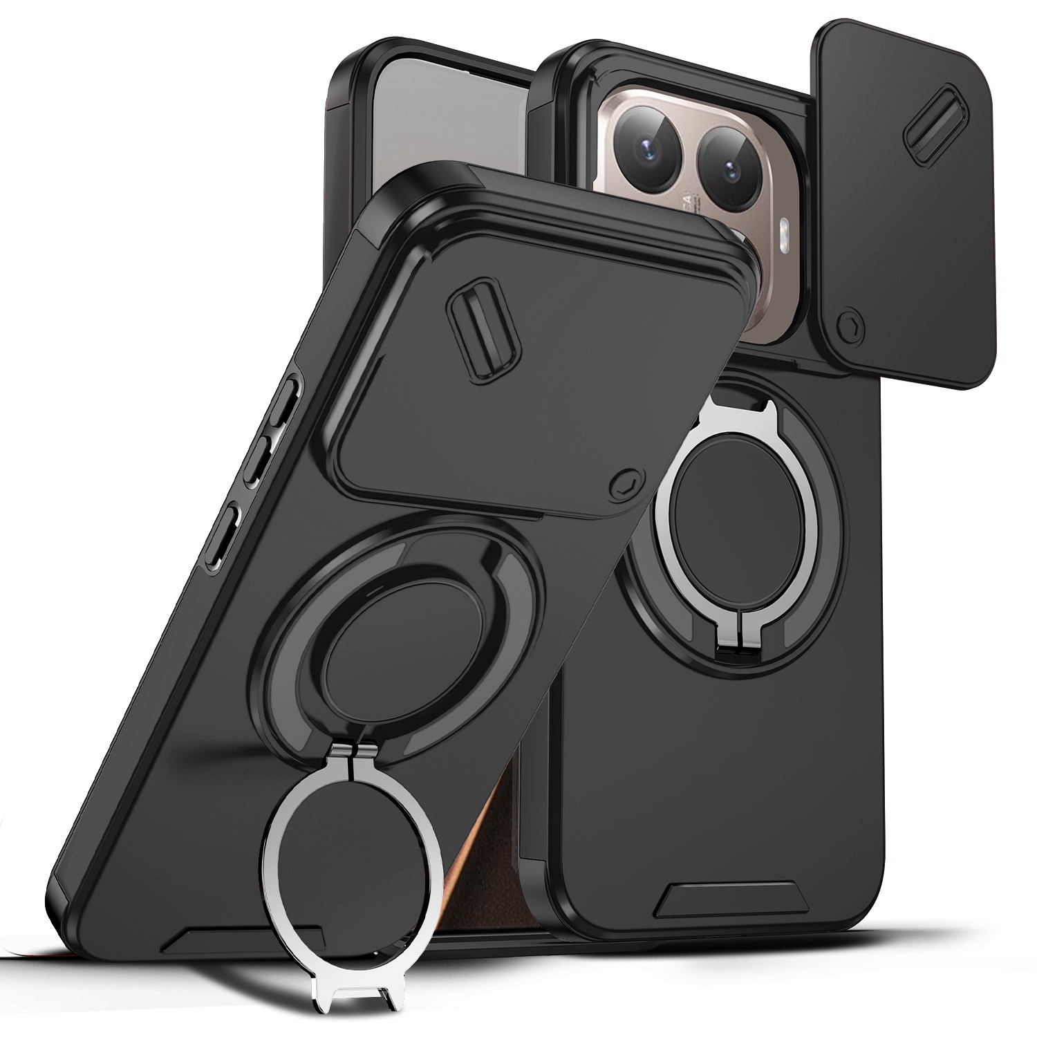 E-shop Handyhülle - Robuster, stoßfester Hartschalen-Schutzhülle mit Ständer für Xiaomi 15T Pro