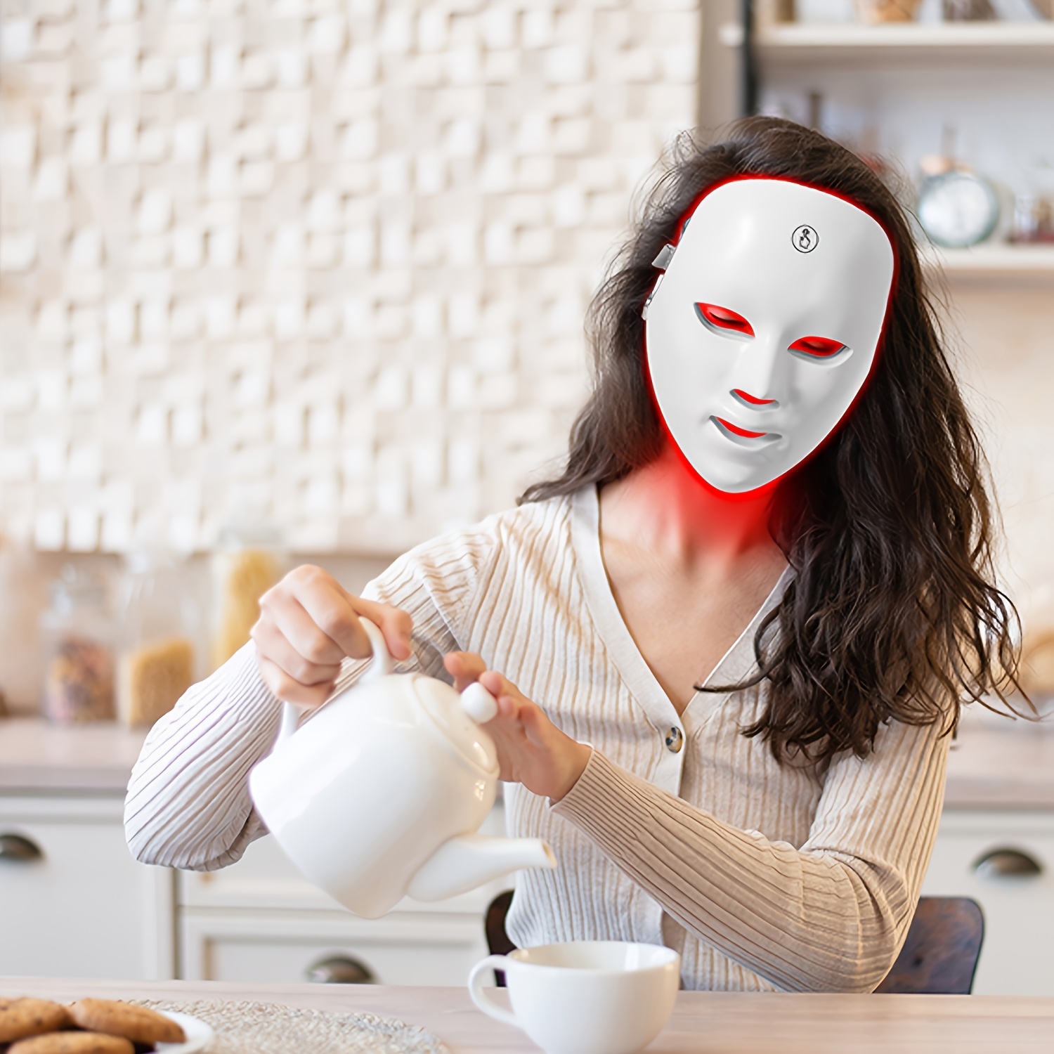 7 in 1 facial care beauty device 7 color led facial care instrument automatic loop facial care tool 7 working   designed for face beauty built in 400mah battery   portable with adjustable strap suitable for home and travel perfect gift for moms   Product details 5