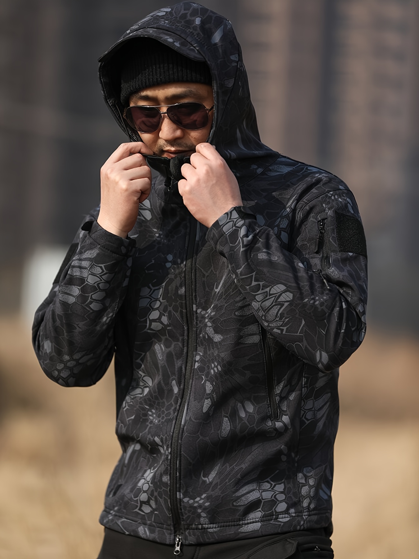 Sportscheck Ock Doppeljacke Herren Blau Fleece Herren Winterjacke