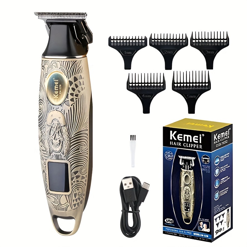 Kemei 2299 Barber Cordless Hair Trimmer 0mm Zero Gapped Carving Clippe –  MEN ZONE