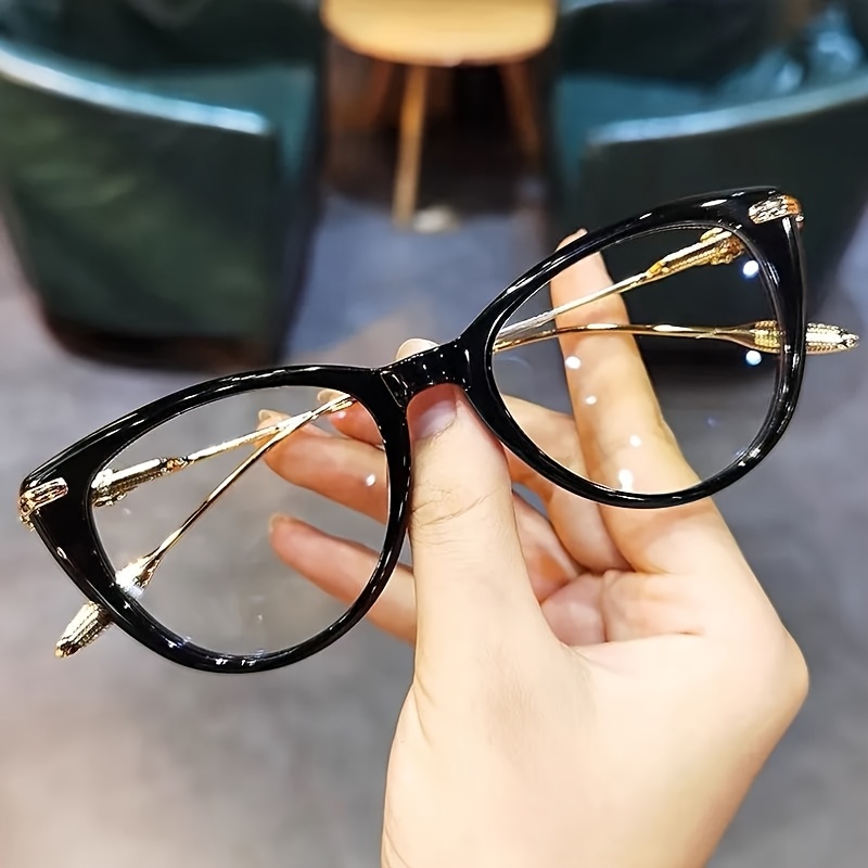 reading glasses gradient frame triangular cat eye Temu