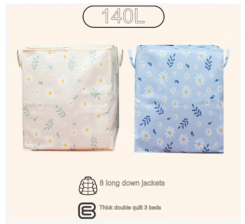 extra large folding storage bag for clothes quilts more waterproof multi purpose organizer with zipper for dorms moving luggage utility hooks details 18