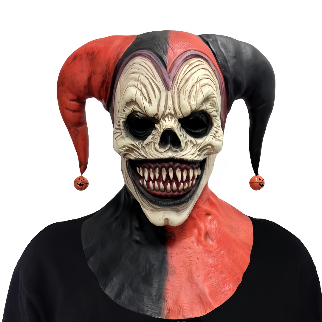Horror Bell Clown Latex Head Mask for Halloween