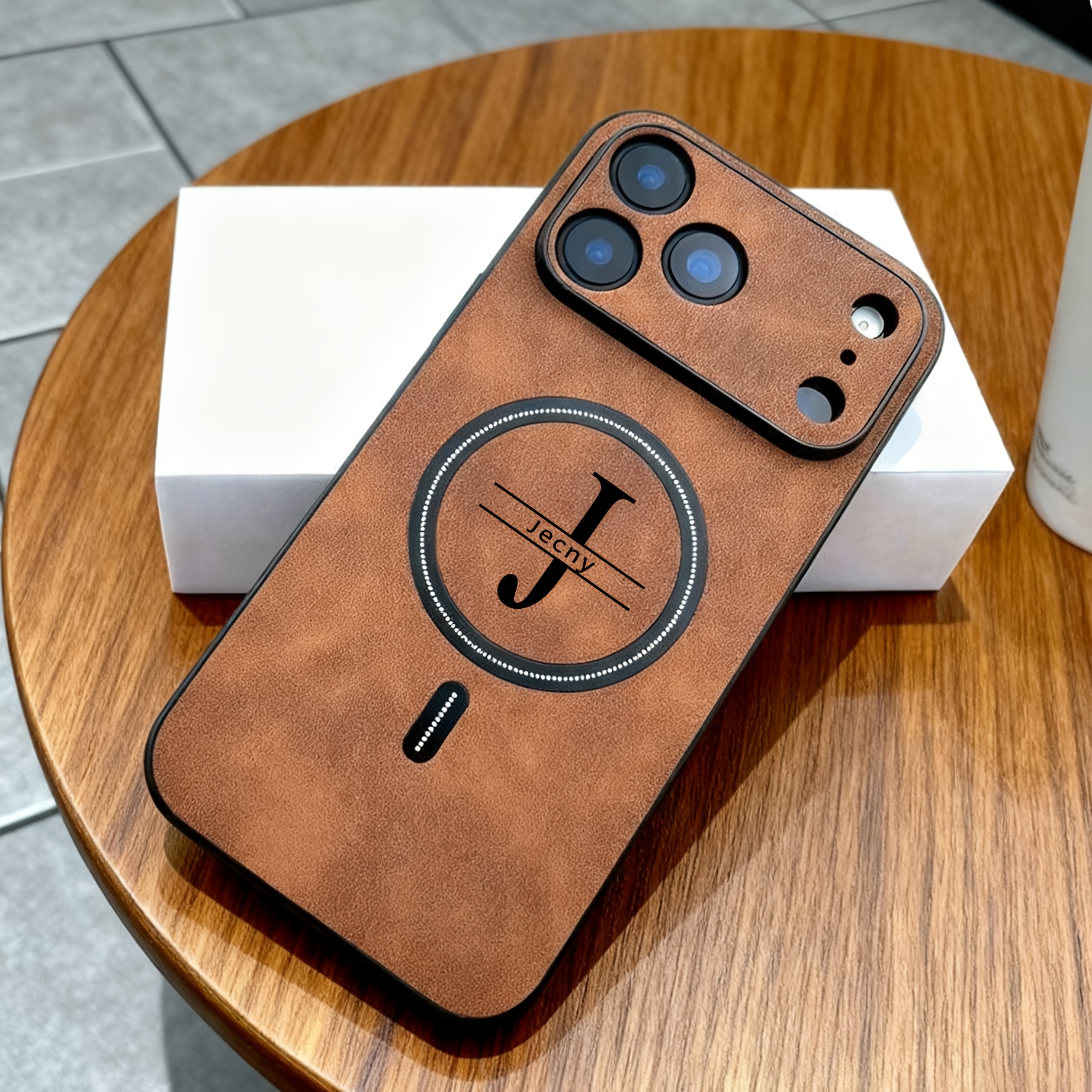 TEMU Phone Case: Personalized Engraved Name Letter Magnetic Phone Case For Iphone 17 Pro Max 17 Pro 17 16 15 14 Plus 13 12 11 Pro Max Shockproof