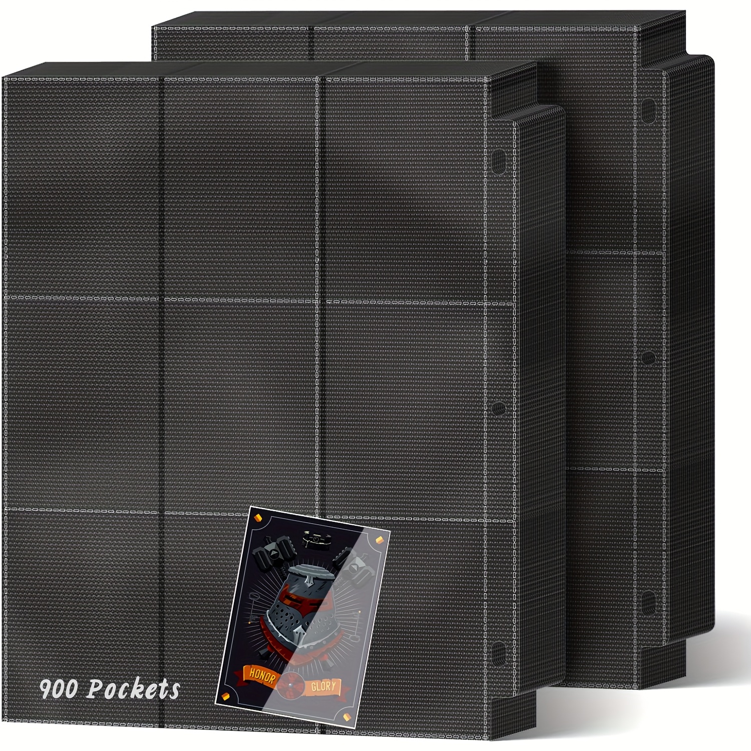 E-shop 900- Baseball-Kartenordner, 50-Seiten doppelseitiger Schutzordner für Sportkarten, geeignet für Magic-Karten, Fußballkarten, Spielkarten,
