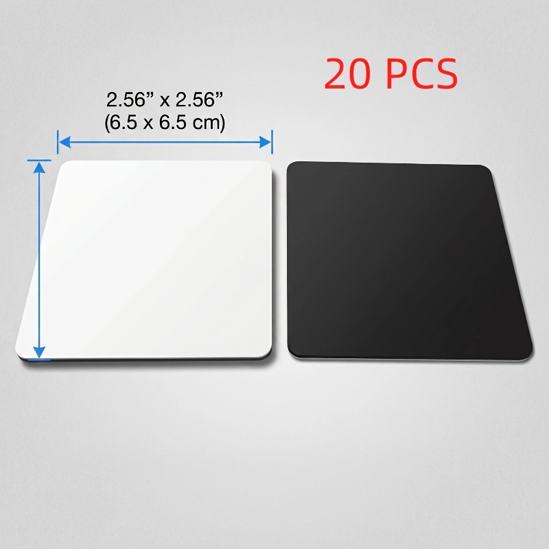 TEMU Lot de 20 aimants de réfrigérateur vierges pour sublimation , , le réfrigérateur, à micro-ondes, la décoration murale et de porte ou le