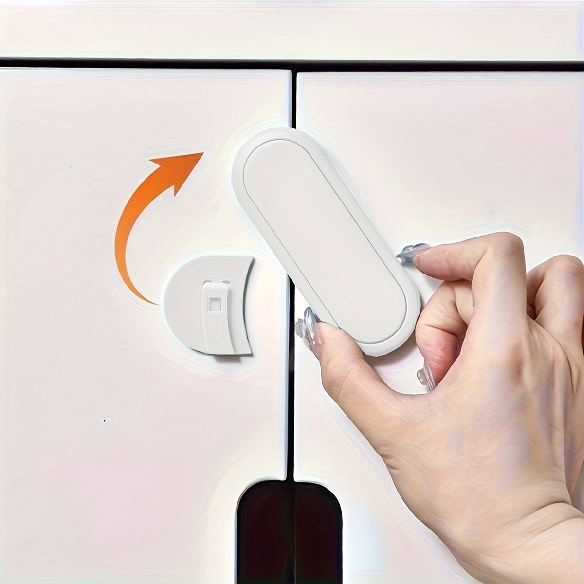 Lot de 3/5 Serrures de Sécurité pour Tiroirs d'Enfant ; Serrures de Sécurité de Protection pour Portes de Placard pour Empêcher les Bébés de Se Blesser les Doigts ; Serrures Courtes pour Armoires à Double Porte et Appareils Ménagers