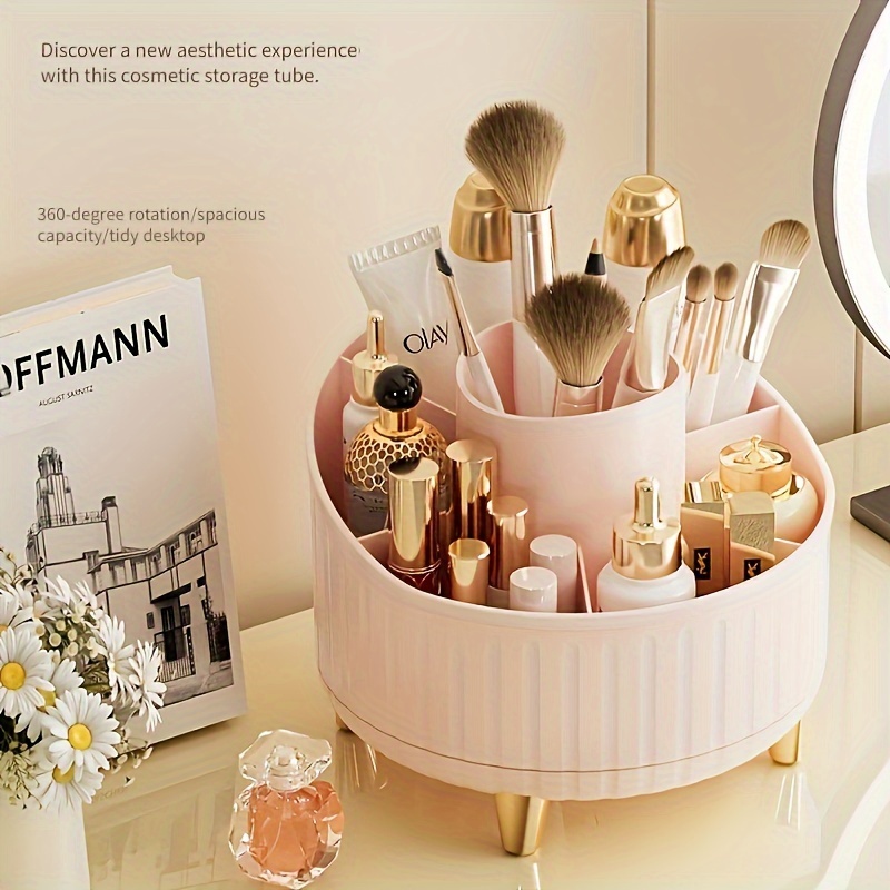 

360° Rotating Organizer 7 Compartments - Multifunctional Storage For Brushes, , & - , Odorless, -saving