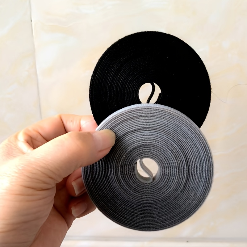 5 Meters Back-to-back Tape, Cable Management, Reusable, Black/gray/red/green/white/yellow, Random Ties