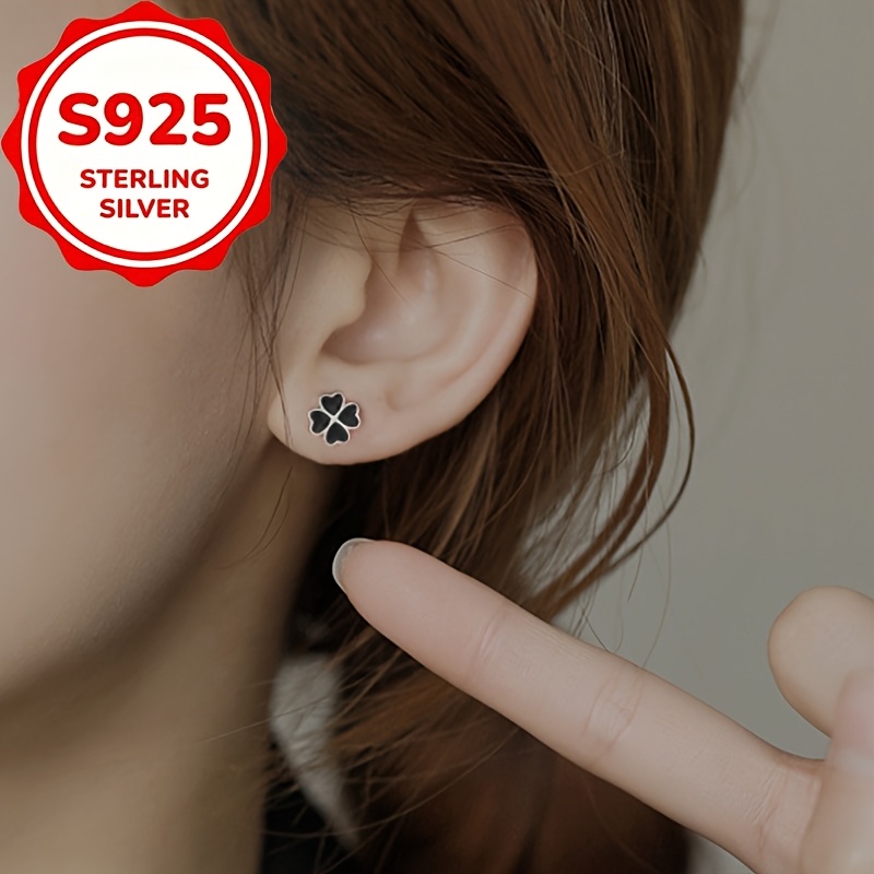 2pcs Women's Four-Leaf Clover Stud Earrings Set — Holiday Gift