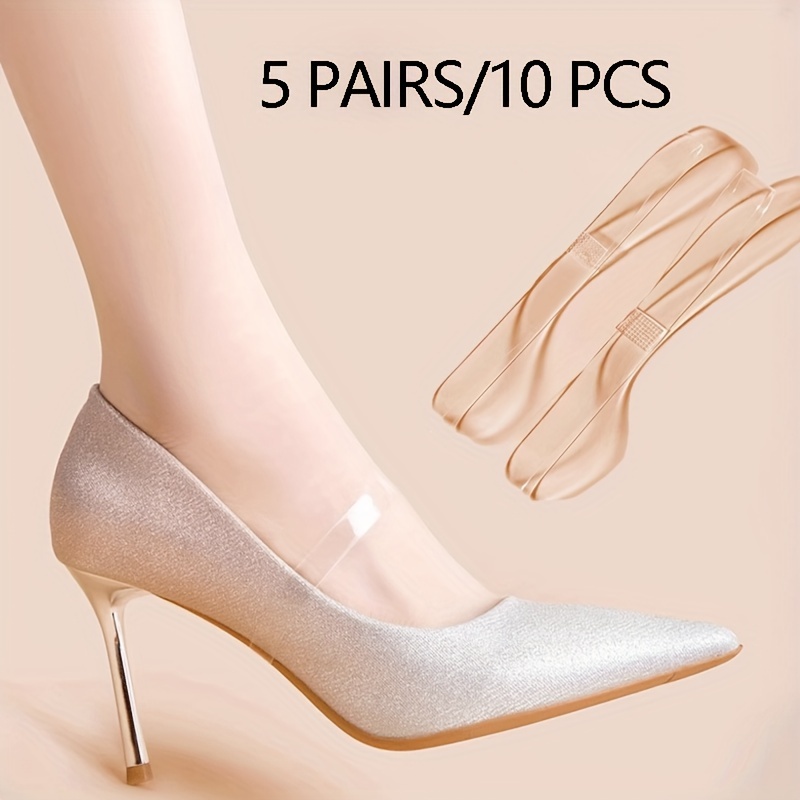 TEMU 5pairs Detachable High-heeled Shoe Straps, Transparent Non-slip Shoelaces, Anti-loose Heels Ankle Straps, Suitable For High Heels