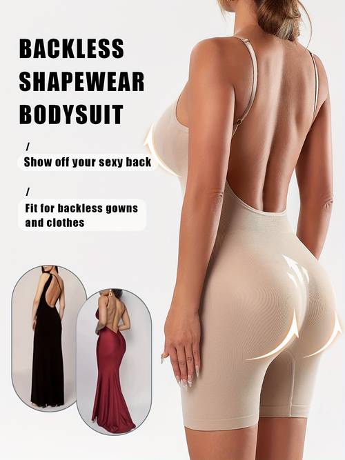 a womens shapewear bodysuit with adjustable straps designed to the waist and lift the hips it features high friendly and is comfortable without being constrictive ideal for daily work dates