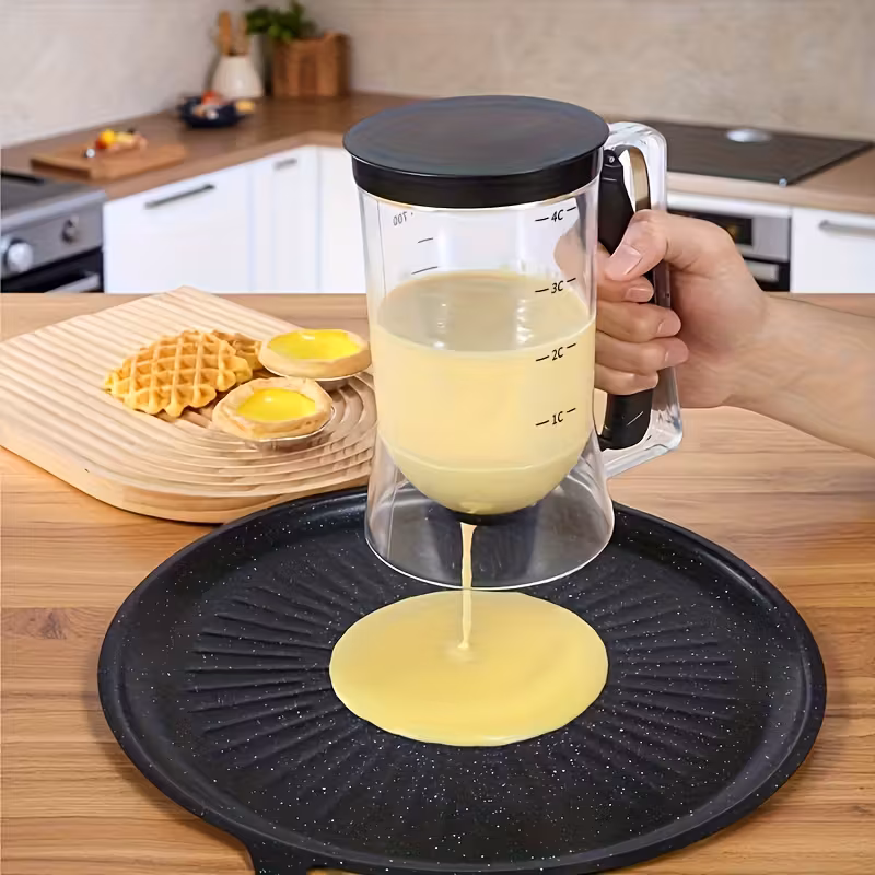 1pc dispensador de masa para cupcakes antiadherente con pico - vertido manual, sin necesidad de electricidad, porciones uniformes para cupcakes - superficie de limpiar y de - diseño resistente y seguro para - ideal para principiantes y en repostería o profesional Detalles del producto 1