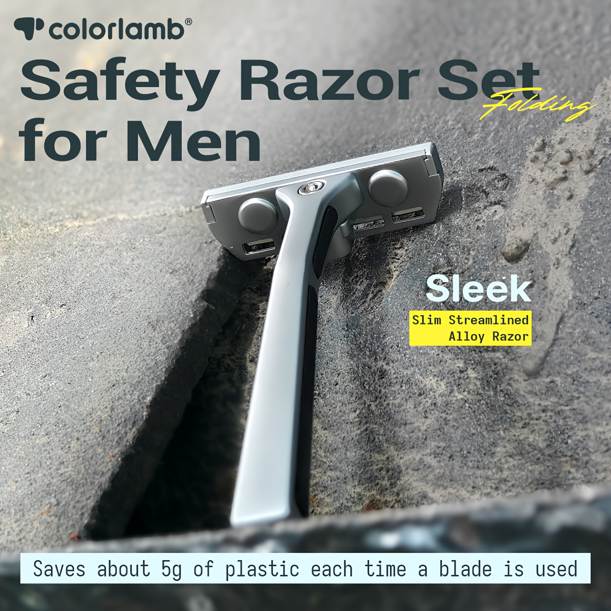   mens single edge safety razor metal manual shaver with 30   ideal for professional barbers