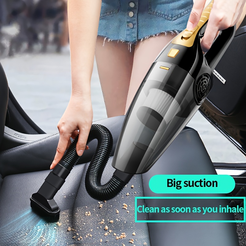 

Handheld Car Vacuum Cleaner Portable 12v With 5m Cord, Strong 4kpa , 100w, 0.3l Dust Cup, Car Plug, Dusting, Flat Nozzle, - No Battery Required