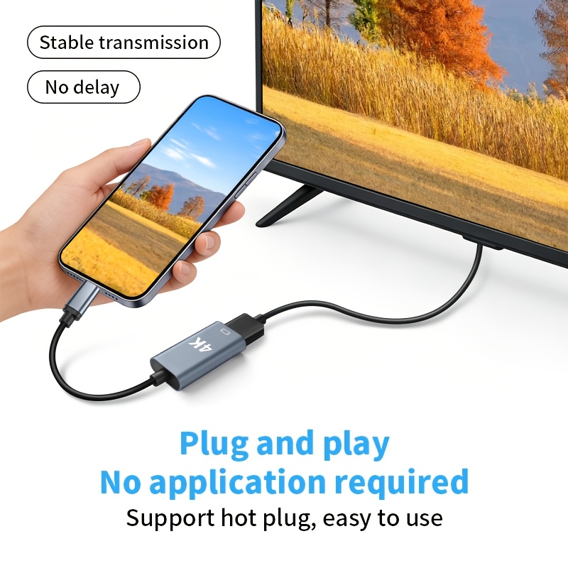 usb c to hdtv adapter type c to 4k   adapter smartphone computer monitor converter please   your device supports dp   output before purchasing