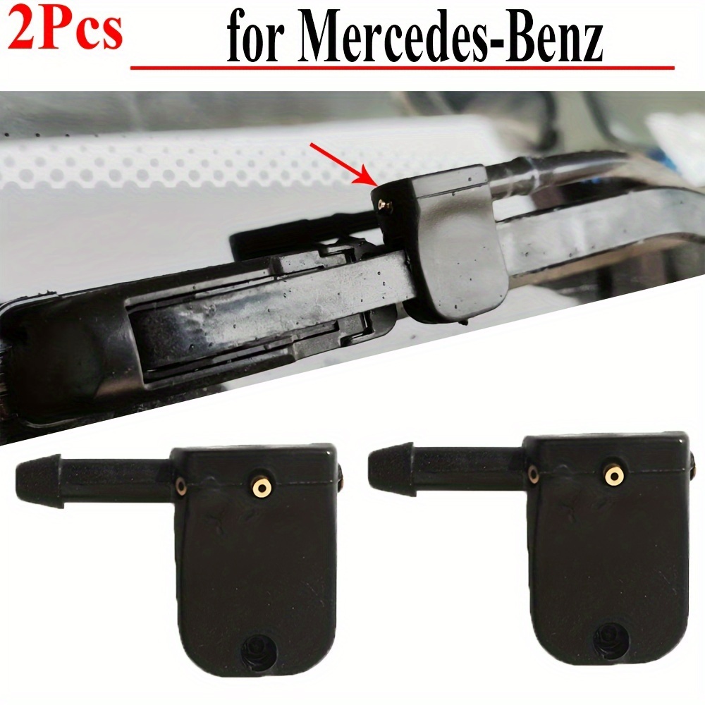 

2pcs Washer Nozzle Spray For Mercedes-benz W638, Sprinter & Vw - Fits 12mm/8mm , Abs Plastic