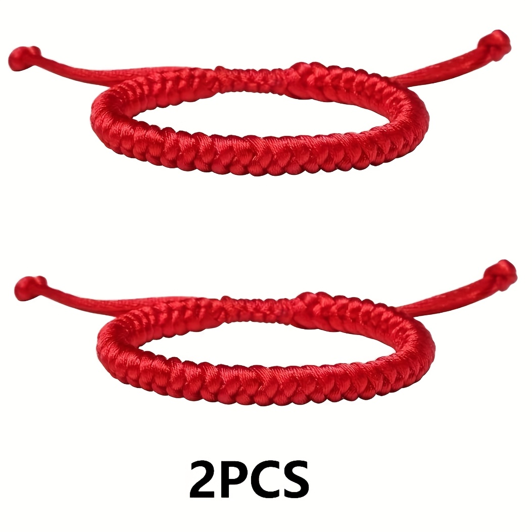 TEMU 2 pulseras de cuerda , pulseras de , pulseras de nudos, pulseras de cuerda tejidas a para hombres y mujeres, pulseras para , pulseras de cuerda