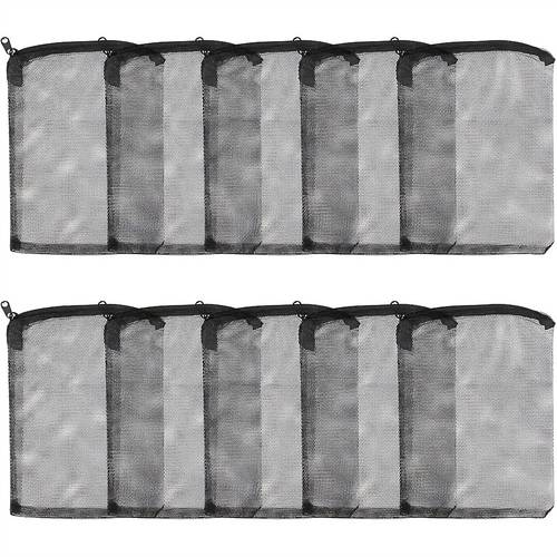 10 countpcs aquarium filter media bags coarse mesh filter bags for fish tank with plastic zipper suitable for activated carbon