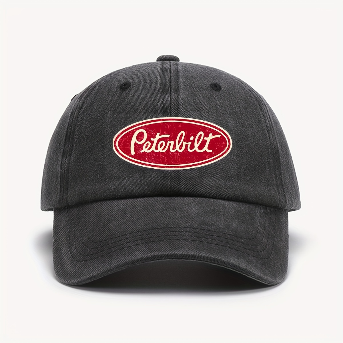 

Vintage-inspired Men's Baseball Cap - Distressed & Washed Look With Unique Print Design For Outdoor Style