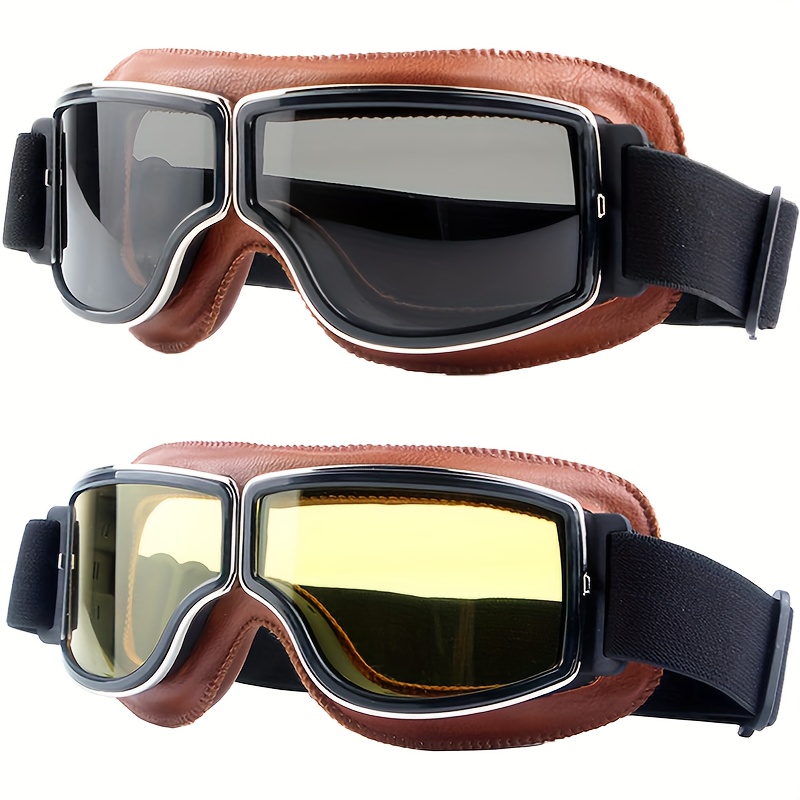 retro motorcycle goggles sold on Temu Canada