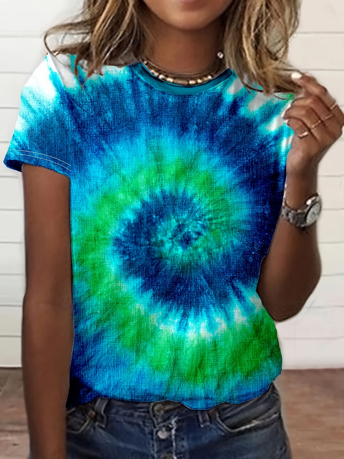 Camisa Playera Tie Dye Mujer Tie Dye Camisas Coloridas Mujer