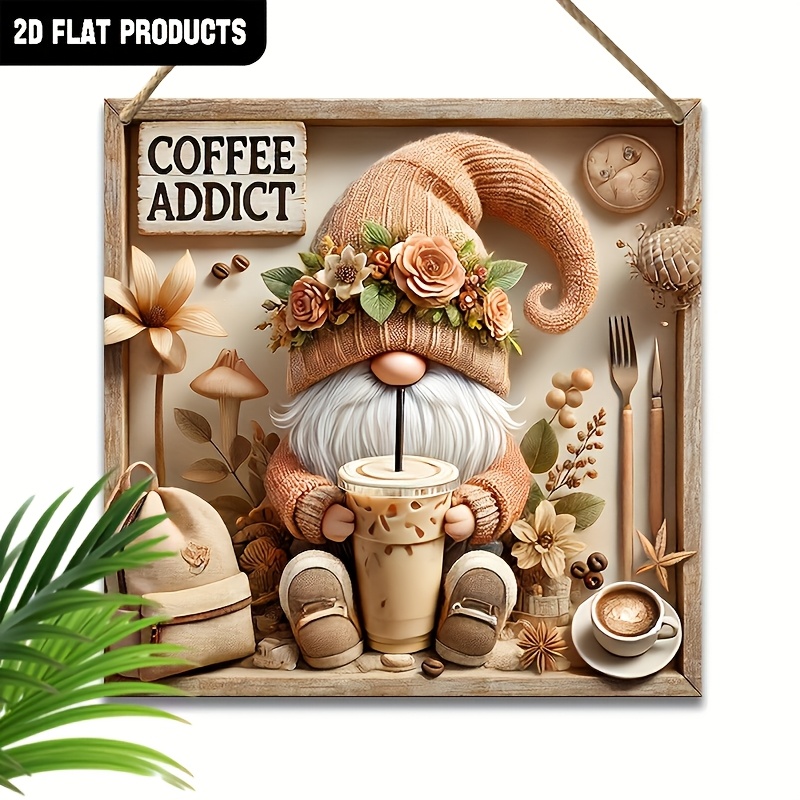 

1pc Art - 7.9"x7.9" Wooden Hanging Plaque For , , And Decor - Multipurpose, No Needed, For