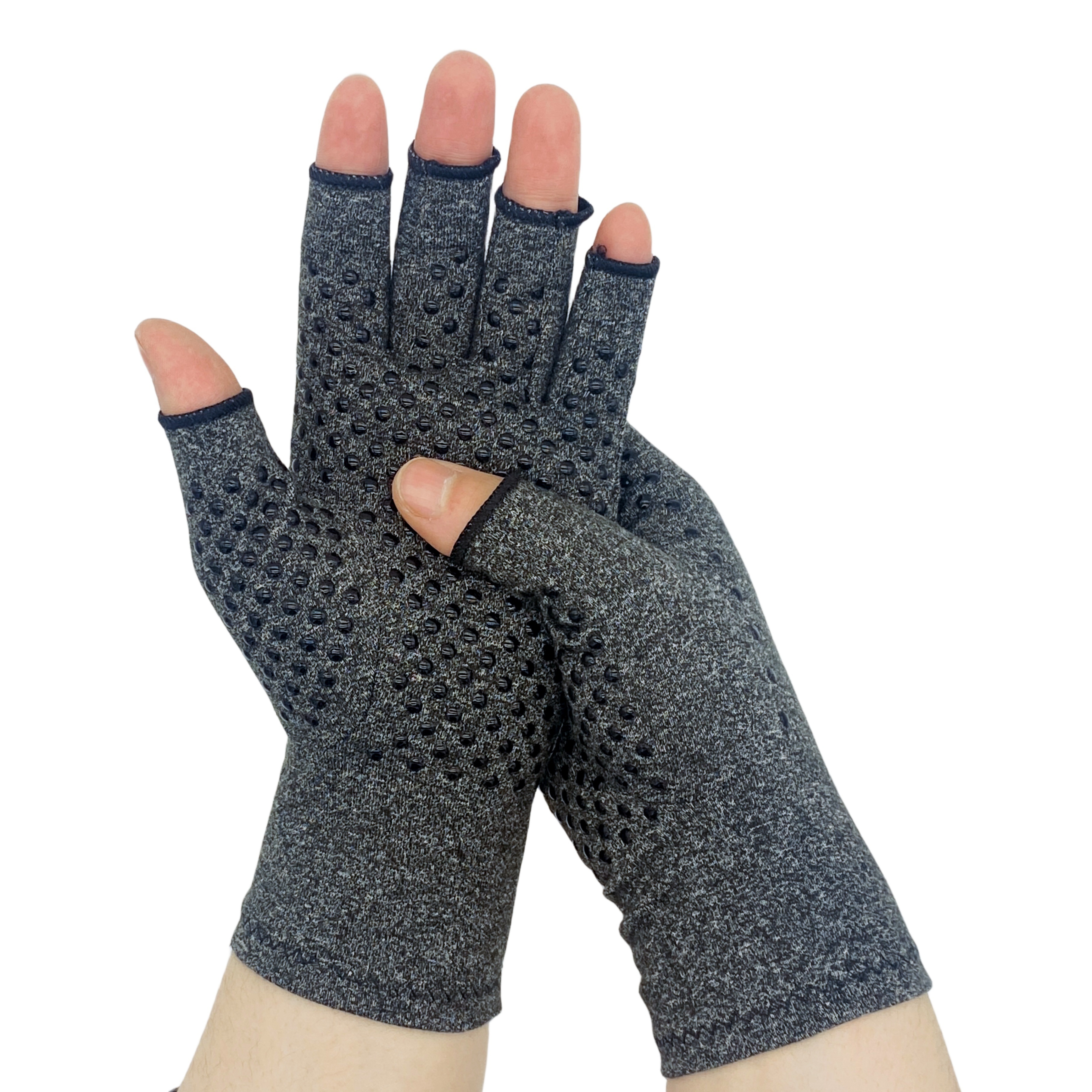 

1pair Non-slip Half-finger Compression Gloves, For Men And Women