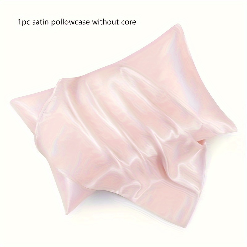 TEMU 1pc Satin Pillowcase - Envelope Closure - Soft And Skin-friendly