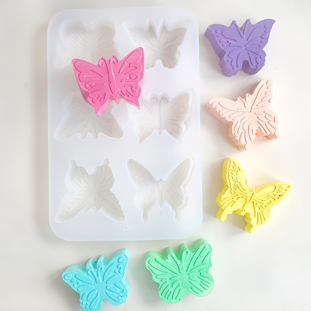 

Silicone Butterfly Soap Mold Set - 10 Cavities For Crafting Delightful Soaps