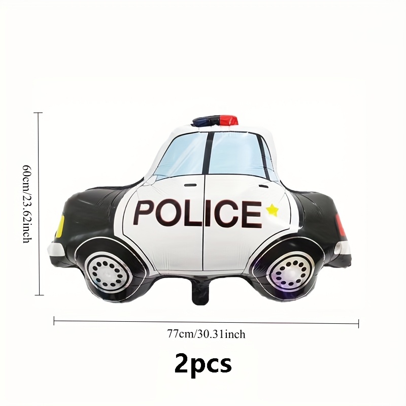 Set Of 2 Foil Balloons Featuring And Car, Perfect For Decorating Birthday Parties For And