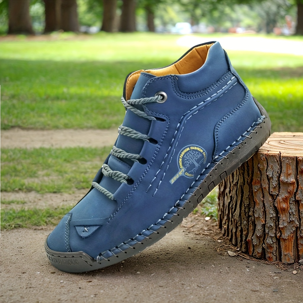 womens retro chukka boots light blue brown vintage - Temu display picture 1