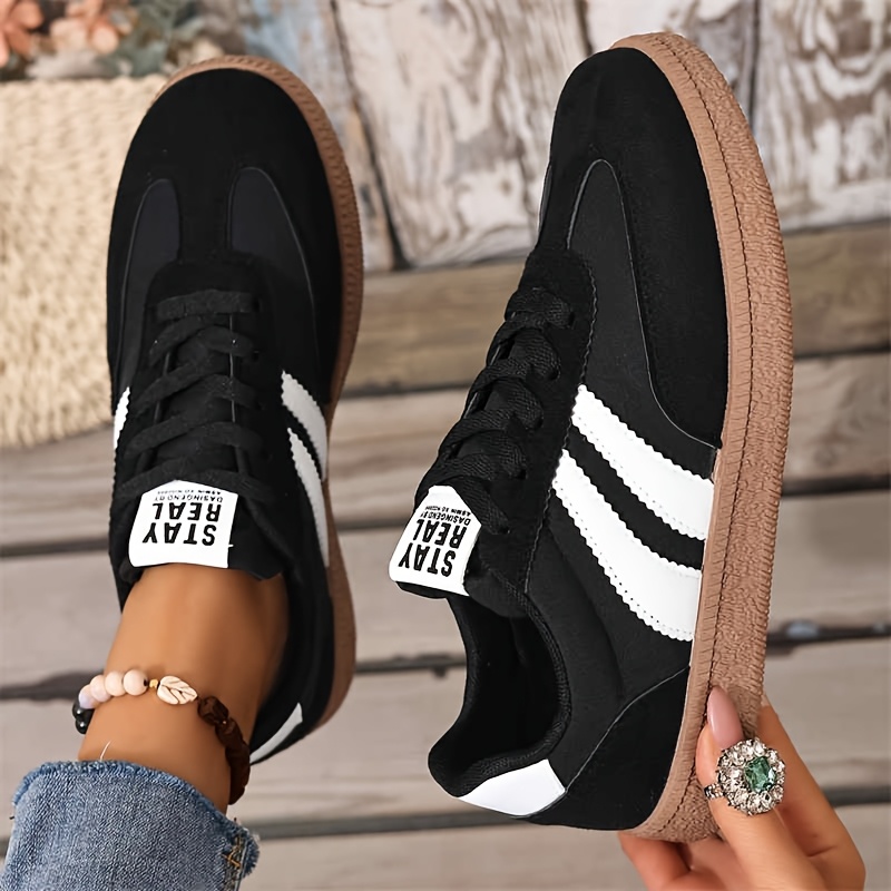 E-shop Damenmode Neue Schnürung Gestreifte Bequeme Vielseitige Ganzjahres-Schuhe, Casual Sport Outdoor Wandern, Trendige Stylische Damen-Sneaker,