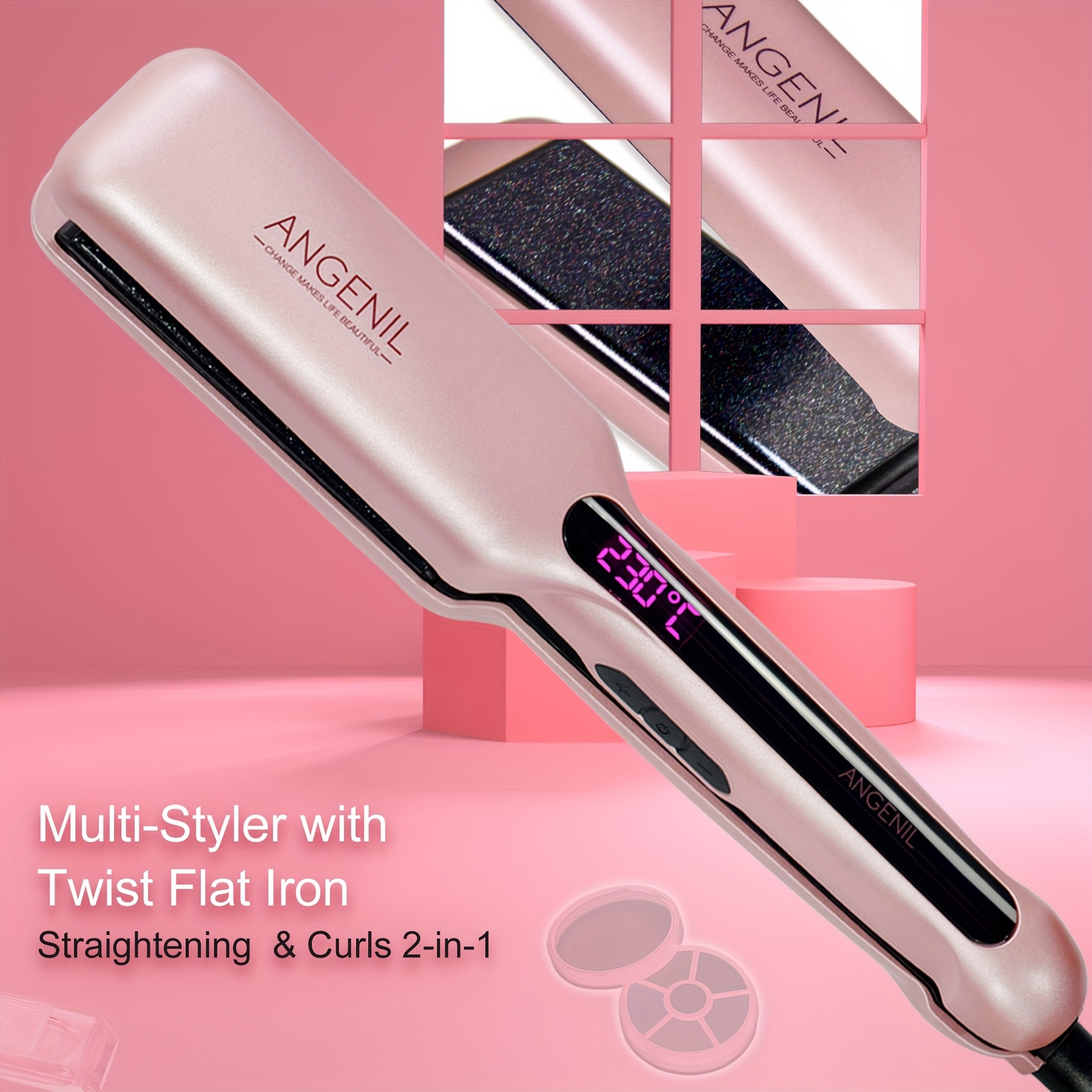 Hair Straightener Mini Plancha De Pelo Portatil Flat Iron Mini
