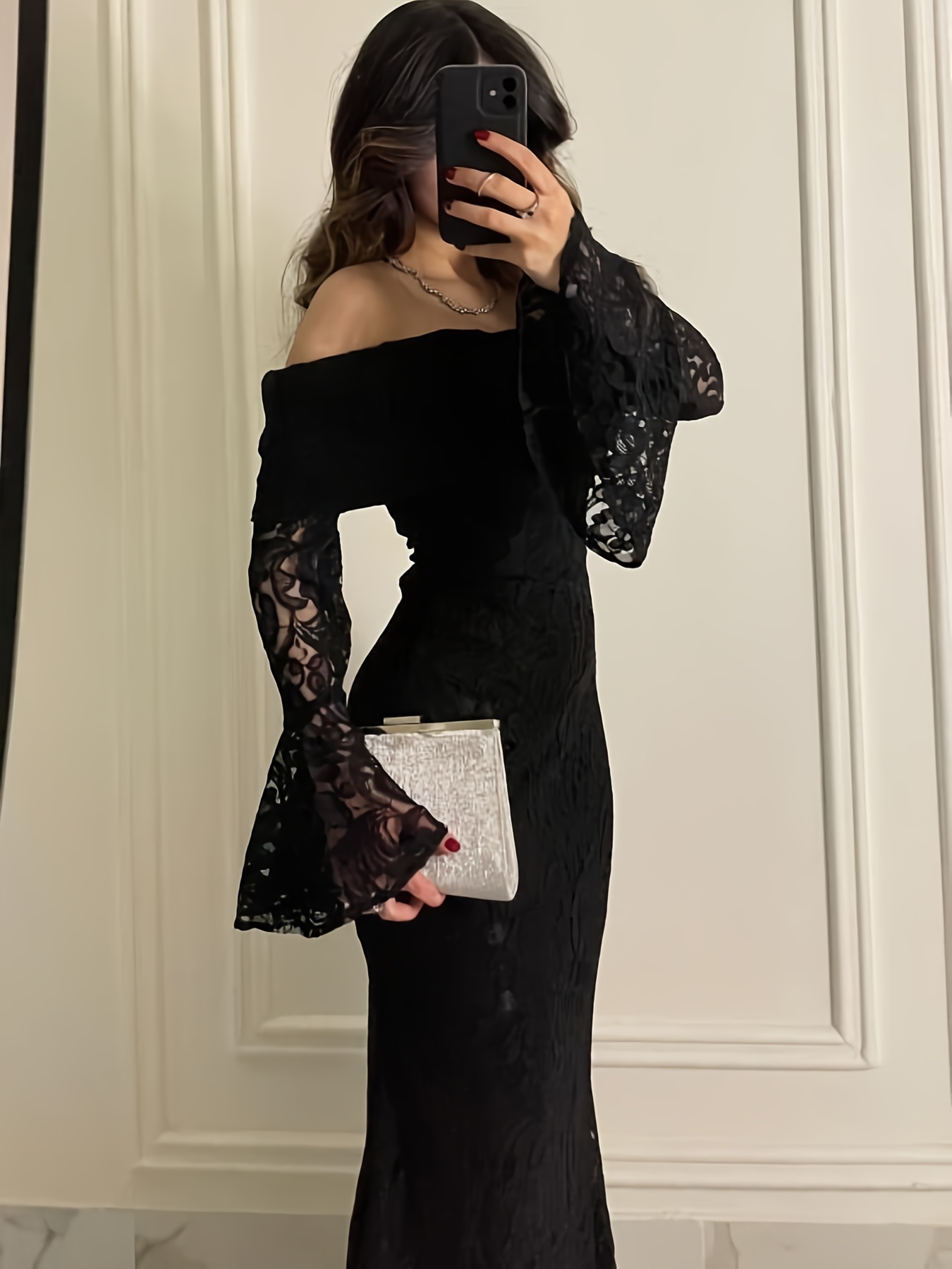 princess polly baby blue dress Addison Rae in a Stylish Black Outfit created on Craiyon