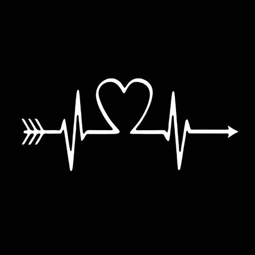love ecg pattern sticker 1pc heat transfer sticker used to make backpacks t shirts pillows handbags pants mens t shirts car stickers etc durable and washable