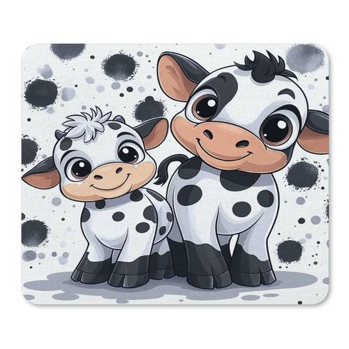 cows spots cartoon designed mouse pad trendy high quality mouse mat non slip small size mouse pad desk mat for office gaming pc laptop keyboard desk
