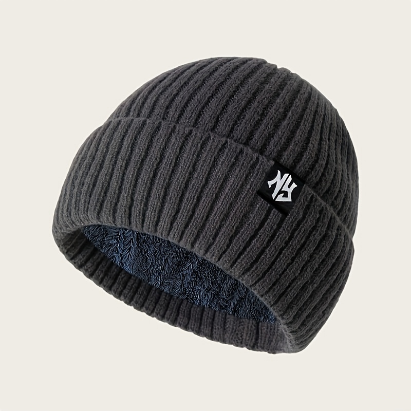 Fleece-Lined Winter Headband with Windproof Brim for Cold Weather