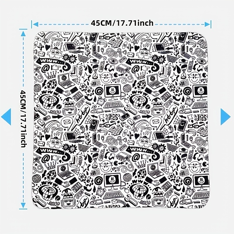 TEMU Truifoto 17.7in Thick Camera Wrap Cloth - High Quality, Scratch & Dust Resistant Flexible Dslr Lens Protector With Camera-themed Graphics For