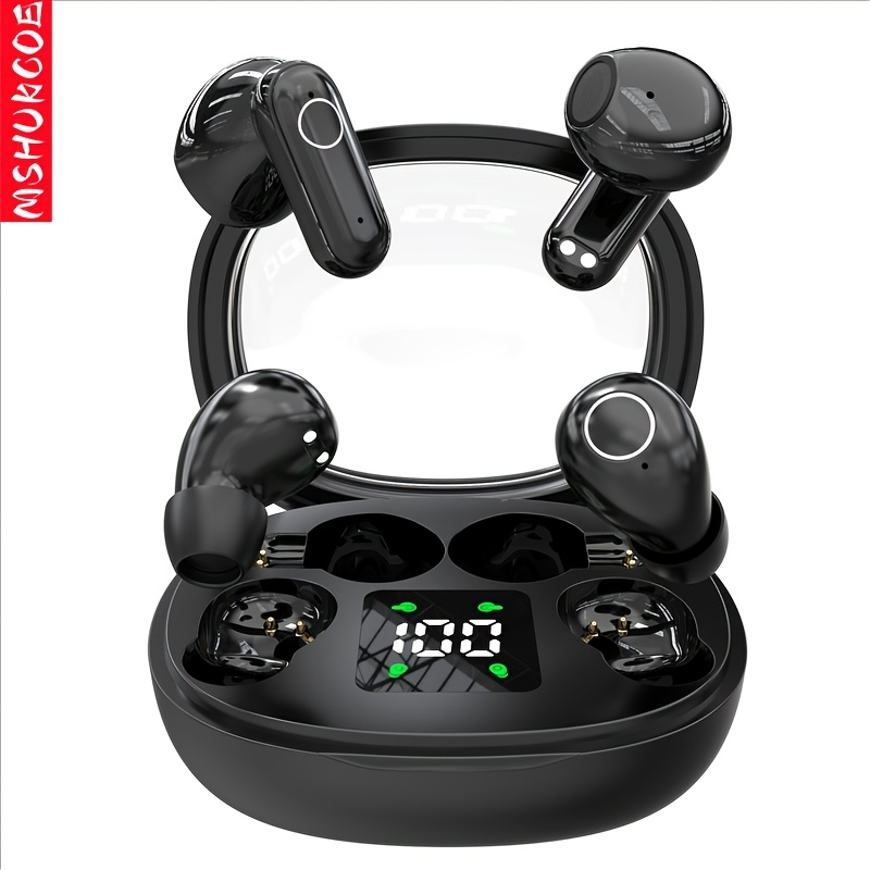 TEMU Single Compartment Of Earphones, Wireless In Ear Bluetooth Earphones, Sleep Mini Earbuds, Long , 3 Colors, High-definition Calling, , Suitable