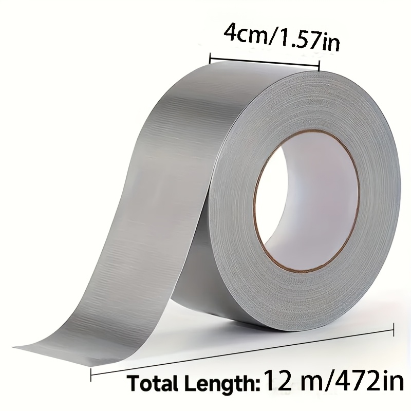 E-shop 12M/472In Professionelles Silberfarbenes Klebeband - PVC-Material, geeignet für Heimreparaturen und Abdichtung, geeignet für Arbeitsplatten,