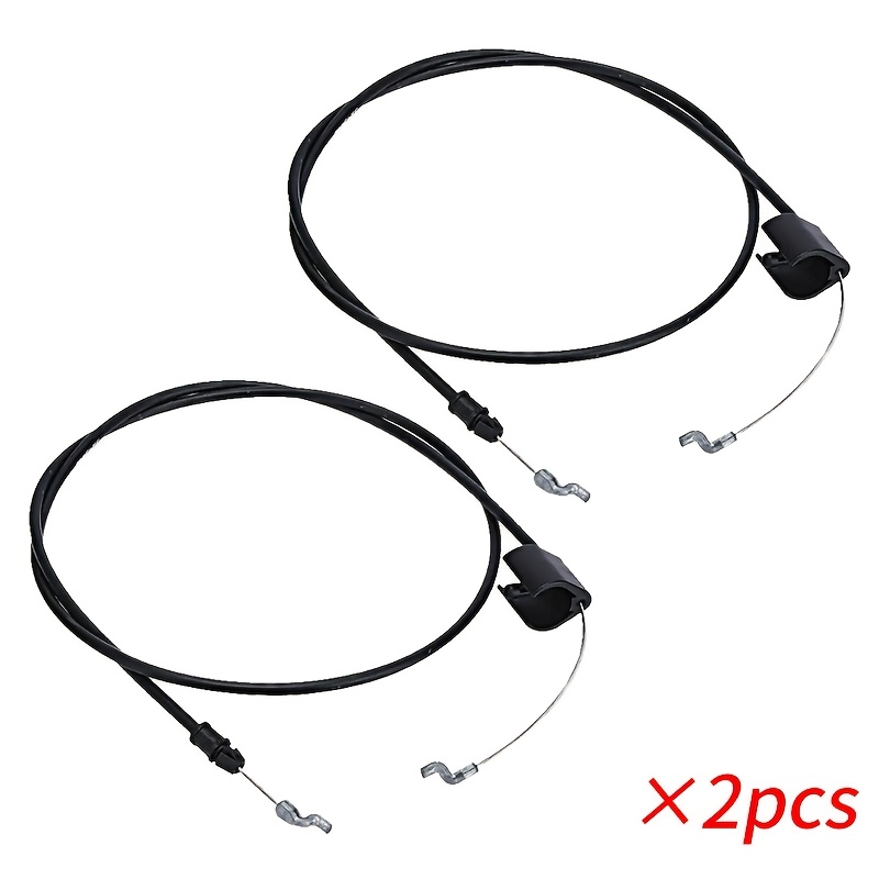 TEMU 2 pièces, Câble d'accélérateur universel de tondeuse à gazon 53Cc, Câble de commande de de tondeuse, , Pièces de rechange faciles à remplacer