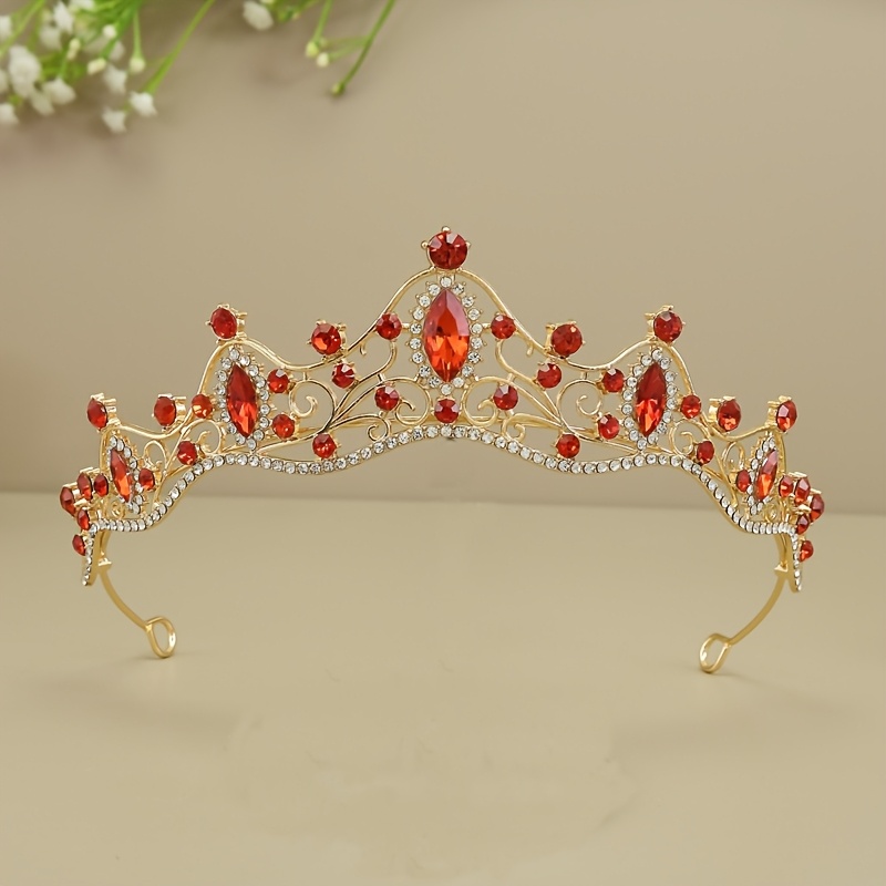 

Elegant Bridal Crown Headpiece, Princess Birthday Party Accessory, Girls' Christmas Costume Crown, Zinc Alloy, Theme