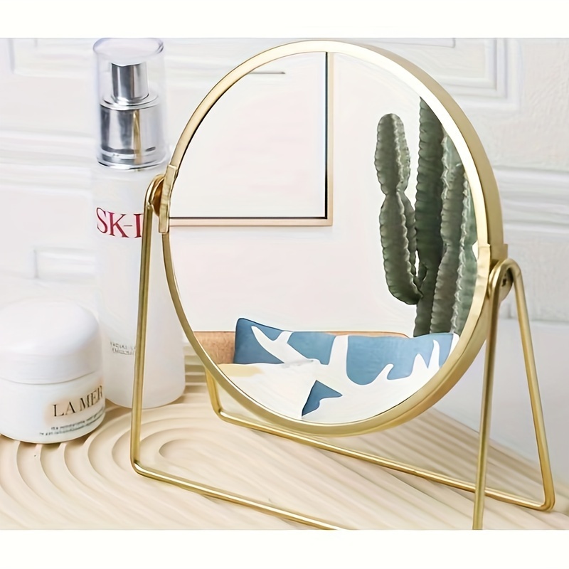  FRCOLOR 1 espejo de maquillaje de doble cara, espejo de tocador,  mini espejo para tocador, espejos de mano, espejo de maquillaje, espejo  vintage, espejo de tocador, espejo de estilo europeo para