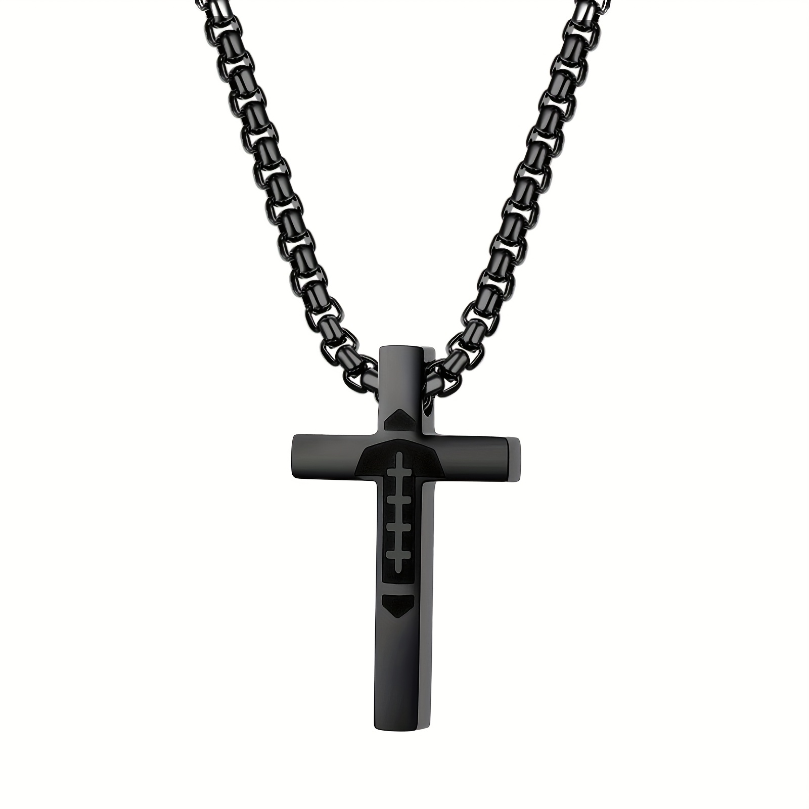 Image of Adjustable Soccer Necklace For Boys & Men - Stainless Steel Christian Faith & Jewelry Gift With Pendant - Daily Wear Symbol For Athletes,, Durable Chain For Christmas/valentine's Present
