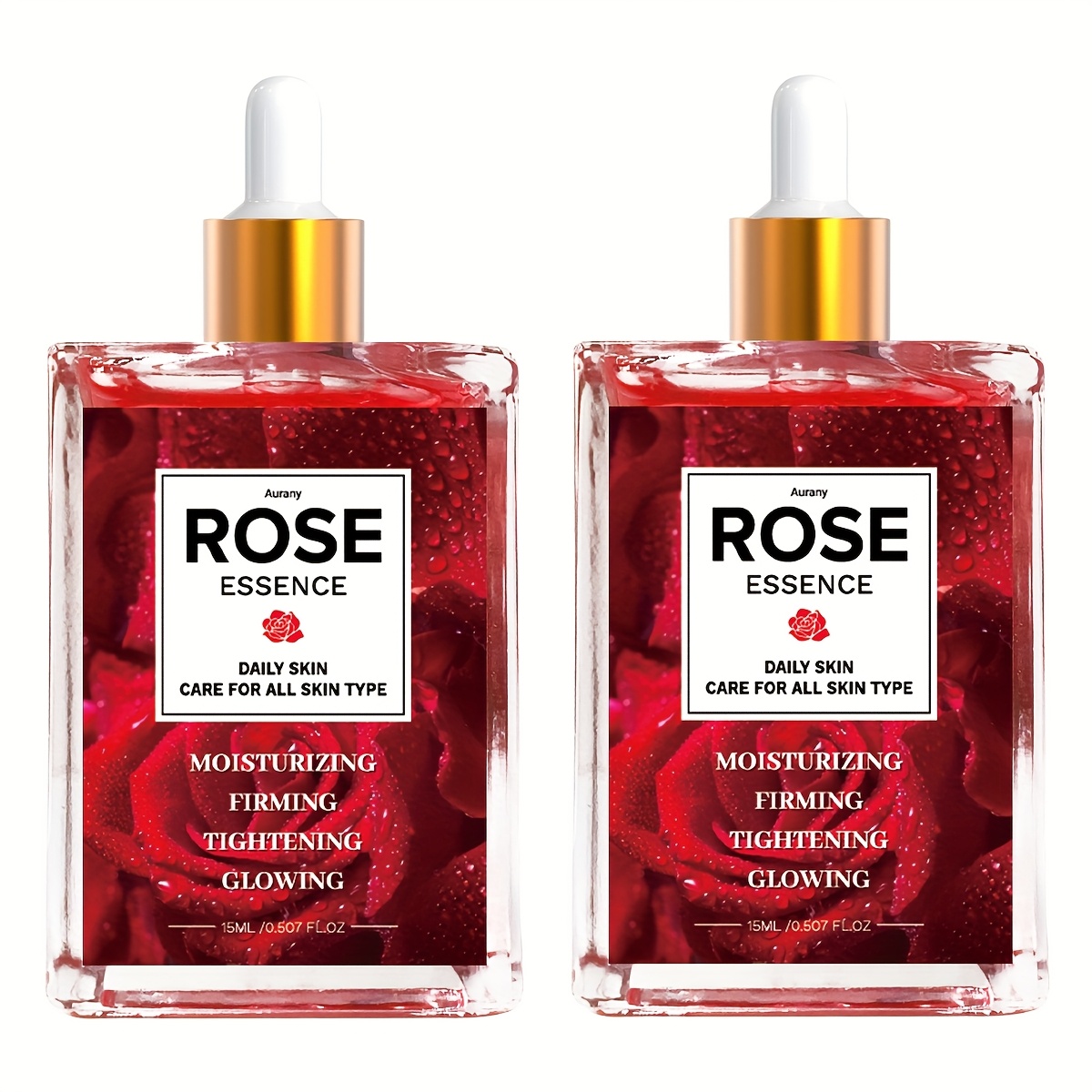 Image of 2pcs-rose , Facial , Care , Niacinamide Face , With A Clear & Hydrated Texture Easy To , Not Sticky Or Stuffy, Firming & Elastic, Glowing And Translucent, Moisturizing Dry Skin-15ml