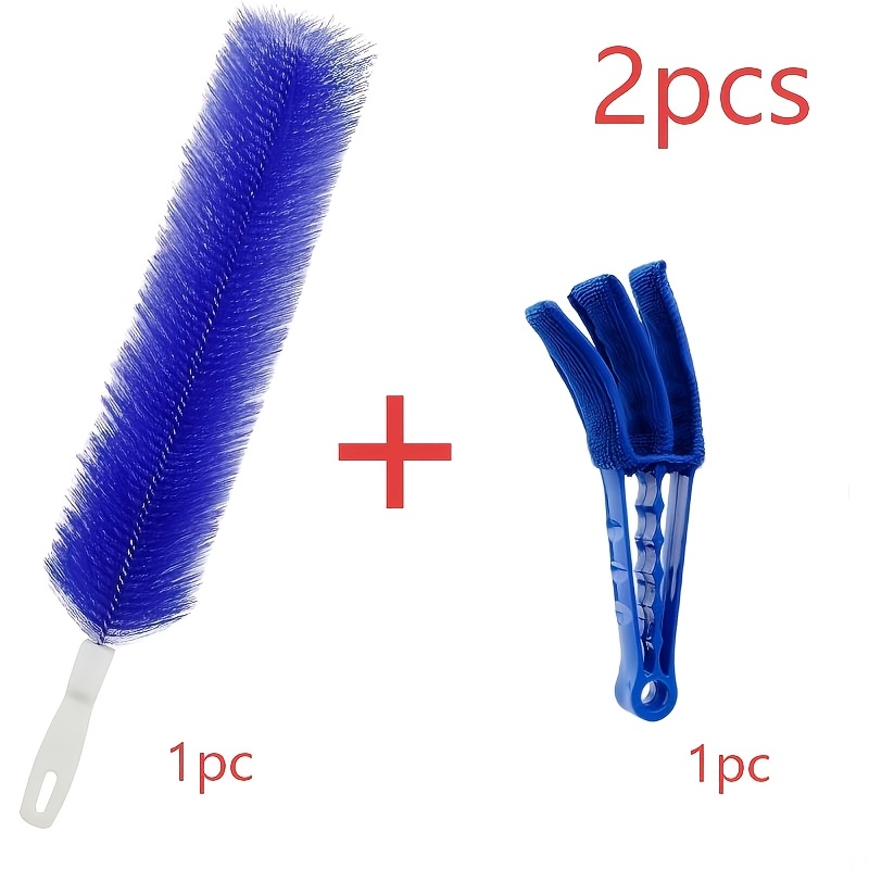 TEMU 2pcs Set: 1 Fan Blade Cleaning Brush + 1 Blinds Cleaning Brush. New Fan Blade Cleaning Brush, Multi-functional Cleaning Brush, Electric Fan And