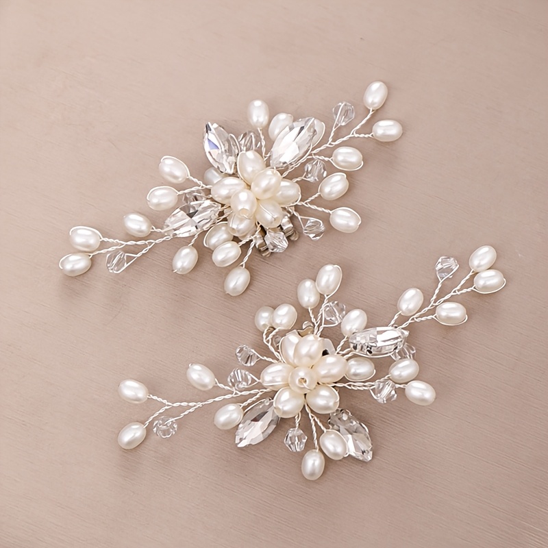 2pcs Removable High Heels Shoe Flowers Exquisite Handmade Shoe Additions Aesthetic Bride Wedding Shoe Jewelry
